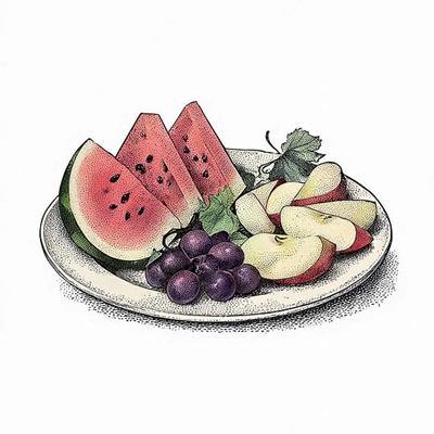 بشقاب میوه تازه