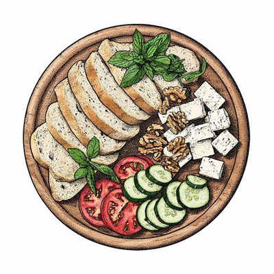 بشقاب صبحانه ایرانی