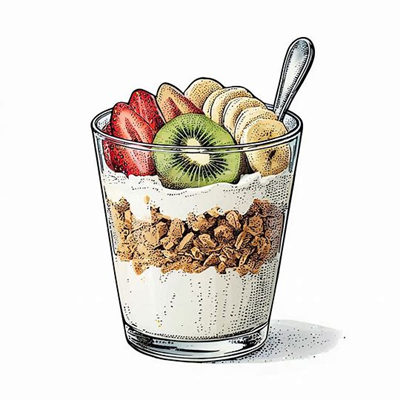 ماست و گرانولا