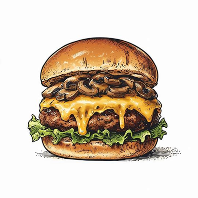 ماشروم برگر