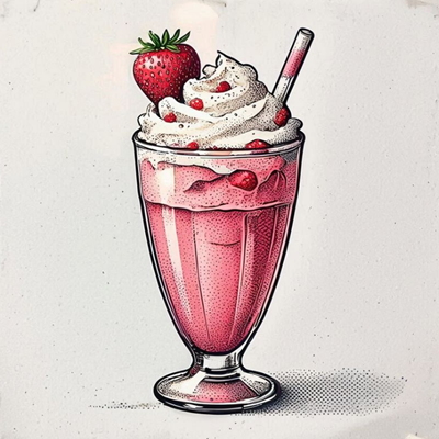 شیک توت‌فرنگی