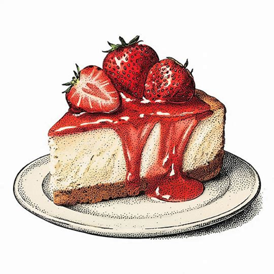 چیزکیک توت‌فرنگی