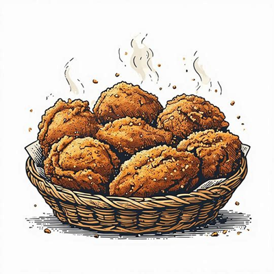 مرغ سوخاری ۶ تکه