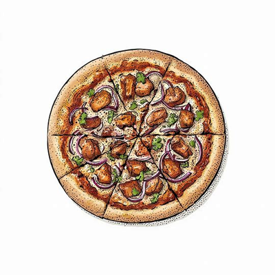 پیتزا چیکن باربیکیو