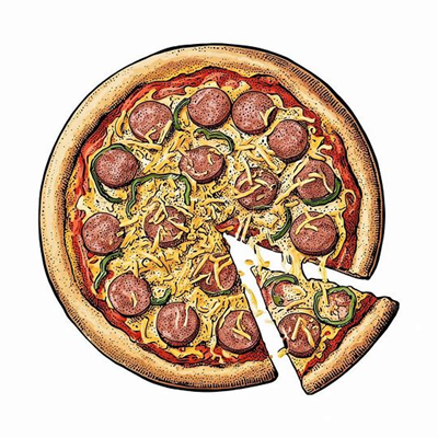 پیتزا سوسیس