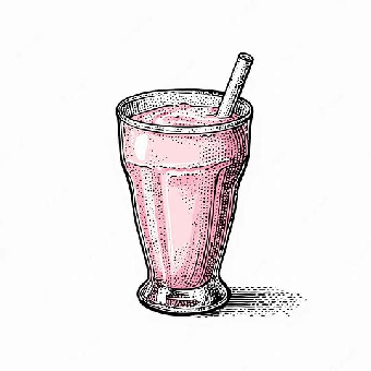 میلک‌شیک توت‌فرنگی